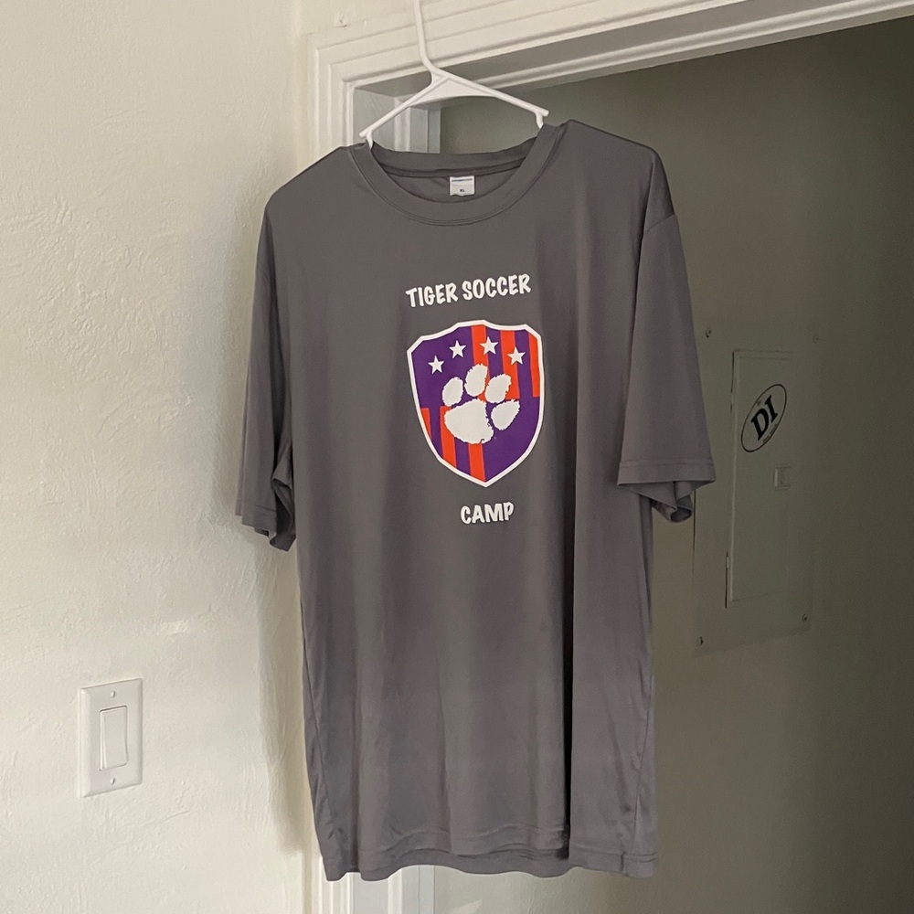Gray Clemson Soccer T-Shirt